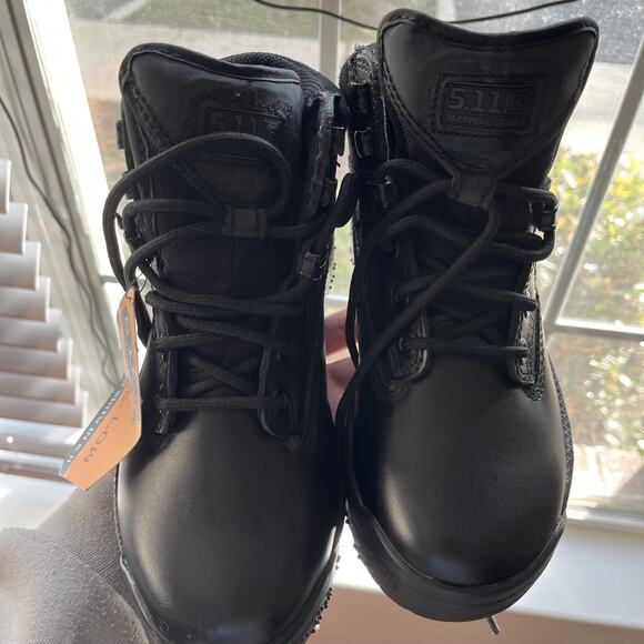 511 ATAC 6 Zip up UP Boot Womens Size 4 Black Tactical Leather Security Combat - Picture 8 of 13